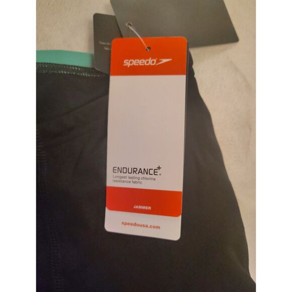 NWT Speedo Men's Edge Splice Jammer Green Waist 32 87052257962 Competitive Swim - Picture 6 of 9